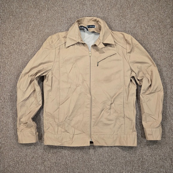 London Fog Other - Vintage London Fog Harrington Jacket Mens 38 Reg Tan Full Zip Mesh Lined Casual